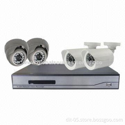 HD-SDI DVR, H.264, Supports 1 SATA HDDs, 2 Pieces Indoor and 2 Pieces Outdoor 1,080P Cameras
